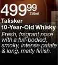 Talisker 10-Year-Old Whisky-750ml