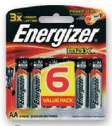 Energizer AA Alkaline Batteries-6 Pack