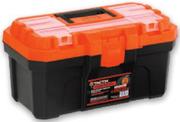 Tactix Plastic Toolbox Orange & Black-50cm Each