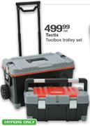 Tactix Toolbox Trolley Set-Per Set