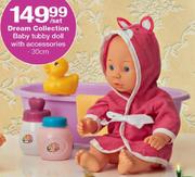 Dream Collection Baby Tubby Doll With Accessories 30Cm-Per Set
