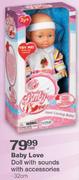 Baby Love Doll With Sounds With Accessories 32Cm-Per Set