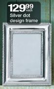 Silver Dot Design Frame-Each