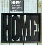 Wooden Decorative Words-Each