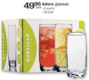 Adora Glasses 6 Pack Hi-Ball-Per Pack