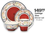Cottage Vine Dinner Set 16 Piece-Per Set