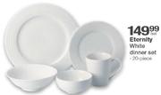 Eternity White Dinner Set 20 Piece-Per Set