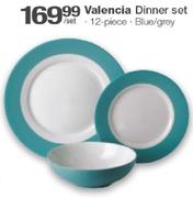 Valencia Dinner Set 12 Piece Blue/Grey-Per Set