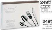 Autograph Cutlery Set-24 Piece Stainless Steel-Each 