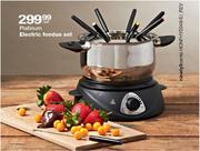 Platinum Electric Fondue Set-Each