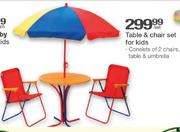 Table & Chair Set For Kids-Per Set