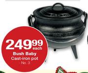 Bush Baby Cast-Iron Pot