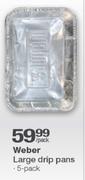 Weber Large Drip Pans-5 Pack
