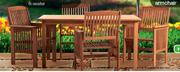 Miami Hardwood Patio Armchair-Each