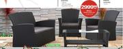 Milano Rattan Patio Set-4 Piece Set