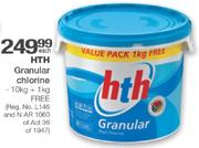 HTH Granular Chlorine-10Kg+ 1Kg Free Each