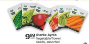 Starke Ayres Vegetable/Flower Seeds Assorted-Each