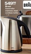 Braun Sommelier Stainless Steel Cordless Kettle-1.7L