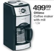 Ottimo 1.5Ltr Coffee Maker With Mill