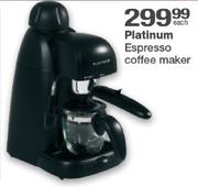 Platinum Espresso Coffee Maker