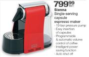 Sienna Single-Serving Capsule Espresso Maker