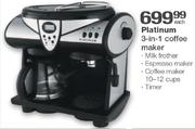 Platinum 3-In-1 Coffee Maker