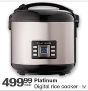 Platinum Digital Rice Cooker-5L