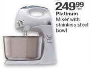 Platinum Mixer With Stainless Steel Bowl