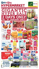 Pick n Pay Hypermarket KwaZulu-Natal : Gigantic Hyper Sale (30 January - 31 January 2026)