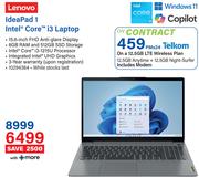 Lenovo Ideapad 1 Intel Core i3 Laptop