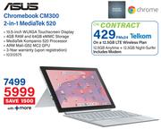 Asus Chromebook CM300 2 In 1 Media Tek 520-On A 12.5GB LTE Wireless Plan Includes Modem
