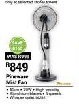 Pineware Mist Fan