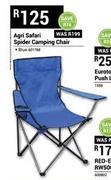 Agri Safari Spider Camping Chair Blue