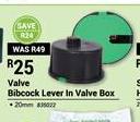 Valve Bibcock Lever In Valve Box 20mm