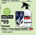 Kombat Flies-50ml + Free Spray Bottle