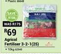 Agricol Fertiliser 3-2-1(25)-10Kg