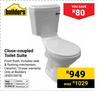 Builders Close-Coupled Toilet Suite 850018478
