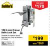 Builders 152.4mm 2-Lever Belle Lock Set 779456