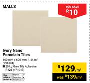 Malls Ivory Nan Porcelain Tiles 791394-Per m²