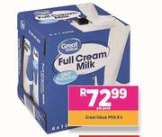 Great Value Milk-6's Per Pack