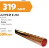 Copper Tube 15mm x 5.5m 409179-Each