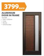 Aluminium Entrance Door In Frame 1900mm x 1200mm 437588