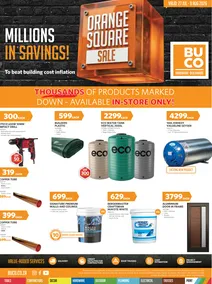 BUCO : Orange Square Sale (27 July - 09 August 2026) - Inland
