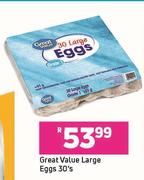 Great Value Large Eggs-30's