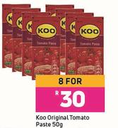 Koo Original Tomato Paste-For 8 x 50g