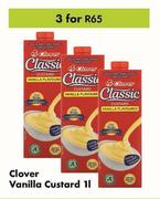 Clover Vanilla Custard-For 3 x 1L