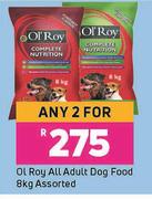 Ol'Roy All Adult Dog Food Assorted-For Any 2 x 8Kg