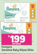Pampers Sensitive Baby Wipes-504s Per Pack