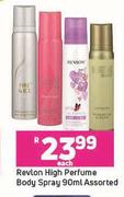 Revlon High Perfume Body Spray Assorted-90ml Each