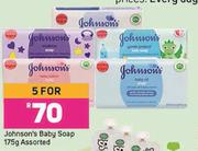 Johnson's Baby Soap Assorted-For 5 x 175g